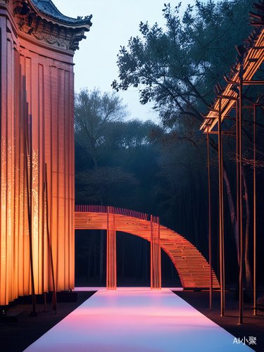 Catwalk stage design at Paris Fashion Week