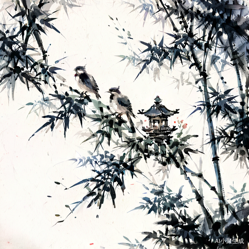 简约水墨：竹子之美