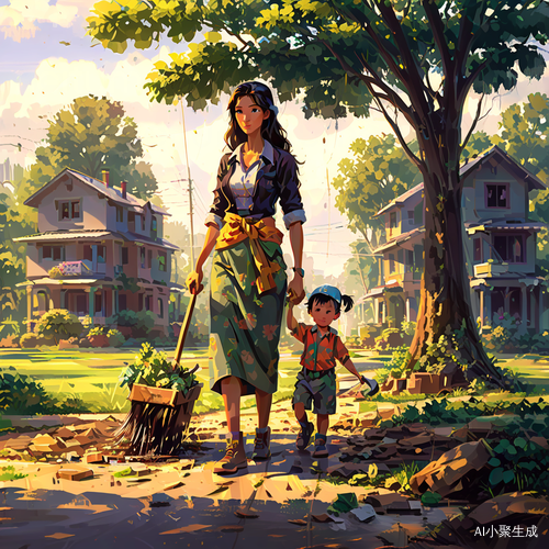操劳年轻妈妈
