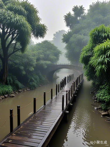 江南烟雨小桥流水