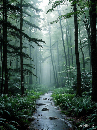 夏天的雨天