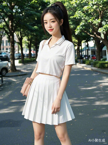 美轮美奂的校园少女
