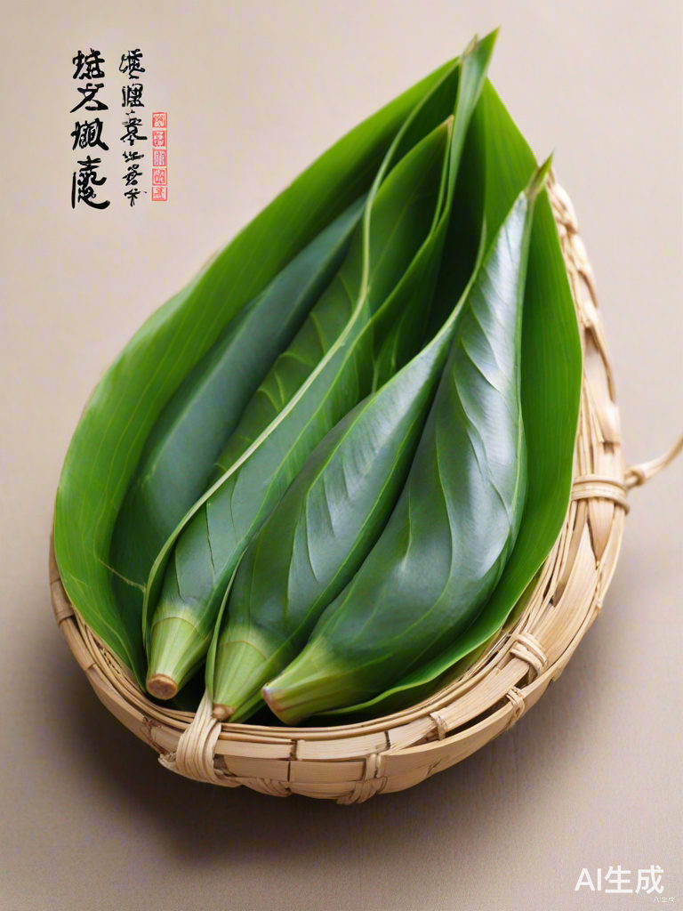 简约插画，粽子与端午