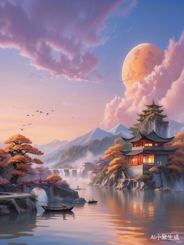 Spectacular Orange Sky and Natural Beauty