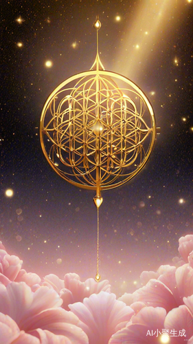 金色浅粉色星空背景卡片设计