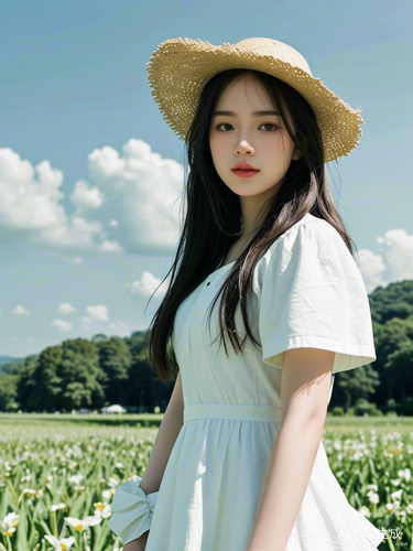 阳光下的花园仙子