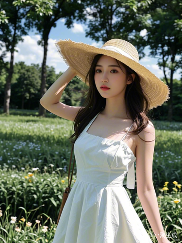 阳光下的田园女孩