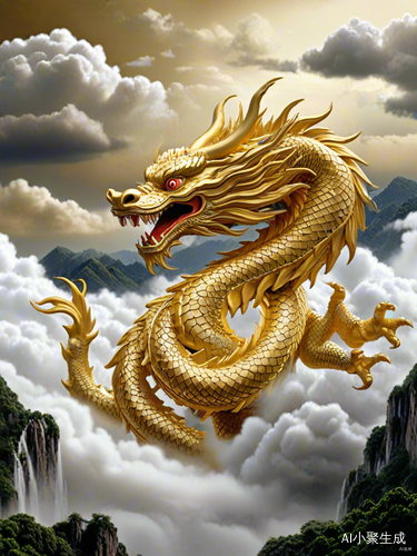 神龙翱翔云天