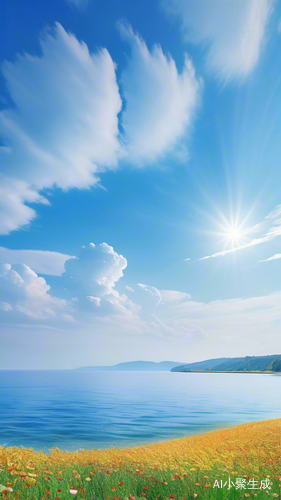夏日阳光下的丰收景象