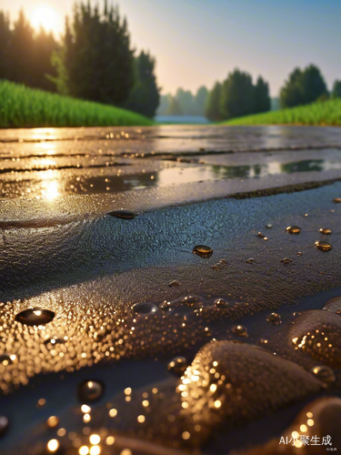 雨后庭院的宁静与生机