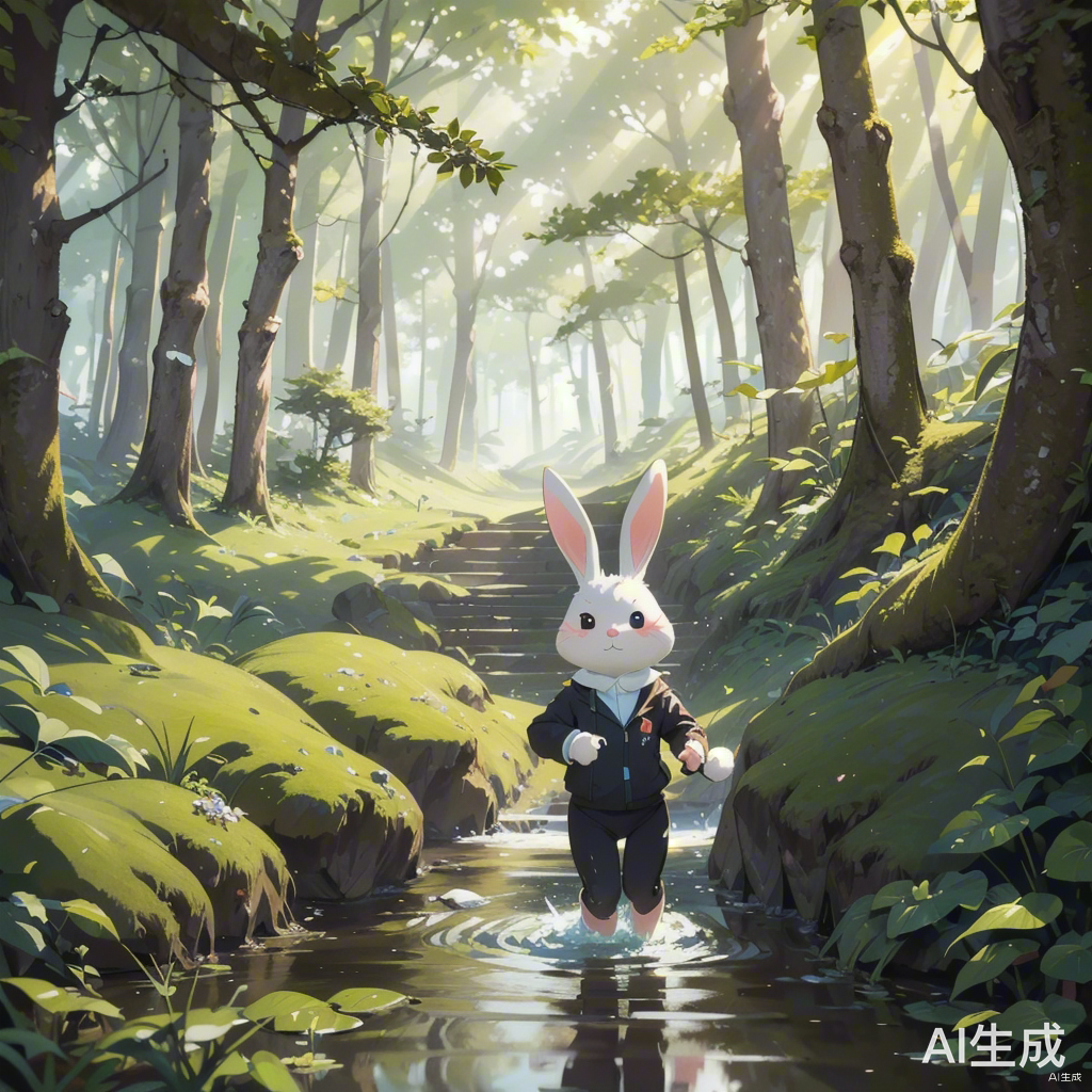 小兔子跳跳的阳光探险之旅