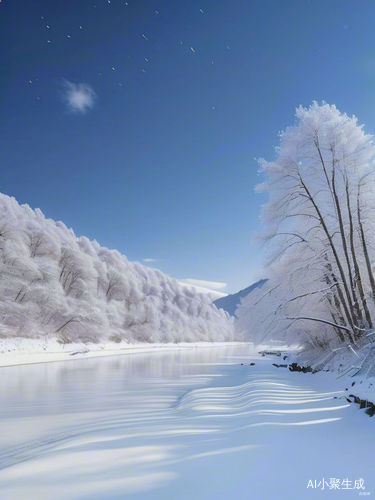山雪江静孤舟钓翁的宁静诗意