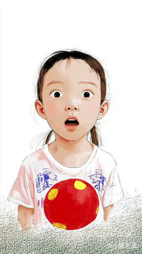 孩子期待与迷茫交织的脸庞