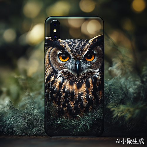 猫头鹰风格手机艺术与科技的完美结合