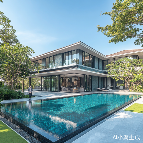 豪华别墅五层设计与现代电梯的奢华生活