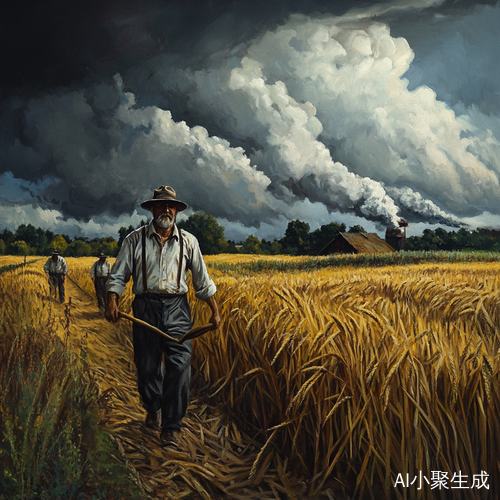 田间父辈辛勤劳作的生动画面