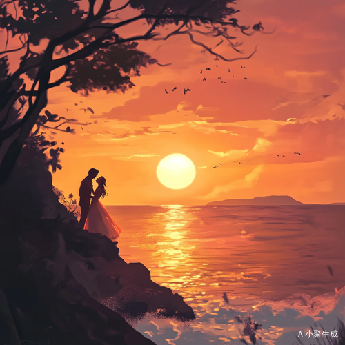 日落温柔人间浪漫