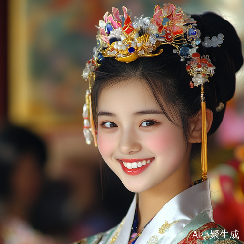 唐朝绸缎服饰展现中国文化特色的优秀女生