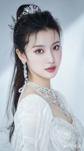优雅人鱼传说中的美人肖像与自然美感