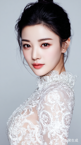 优雅人鱼传说中的美人肖像与自然美感