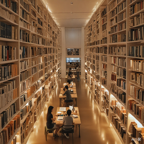 Serene Asian Library