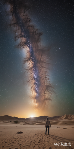 太空背景下的超新星与敦煌飞天
