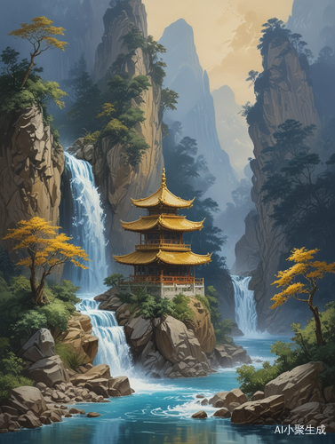 鎏金山河的艺术薯绘画之旅