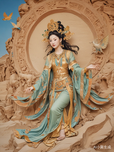 敦煌神女风金灿灿的更像我心中的敦煌飞天