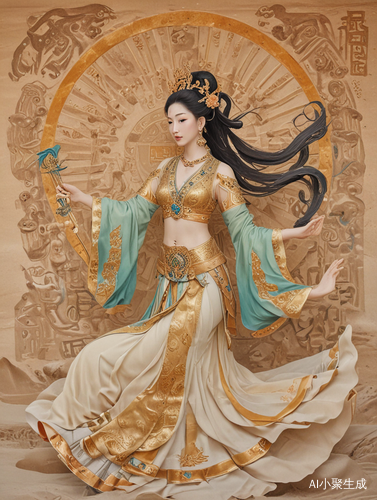敦煌神女风金灿灿的更像我心中的敦煌飞天