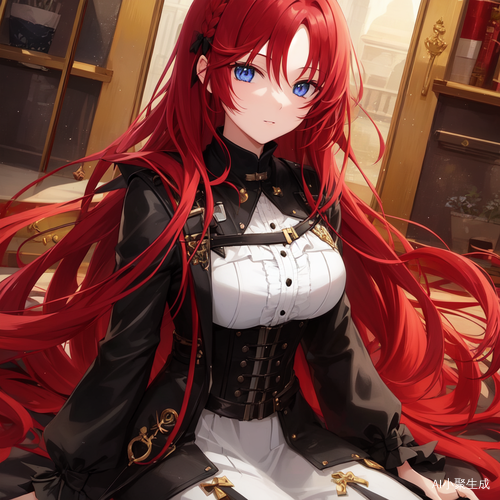 红发金瞳青年女性