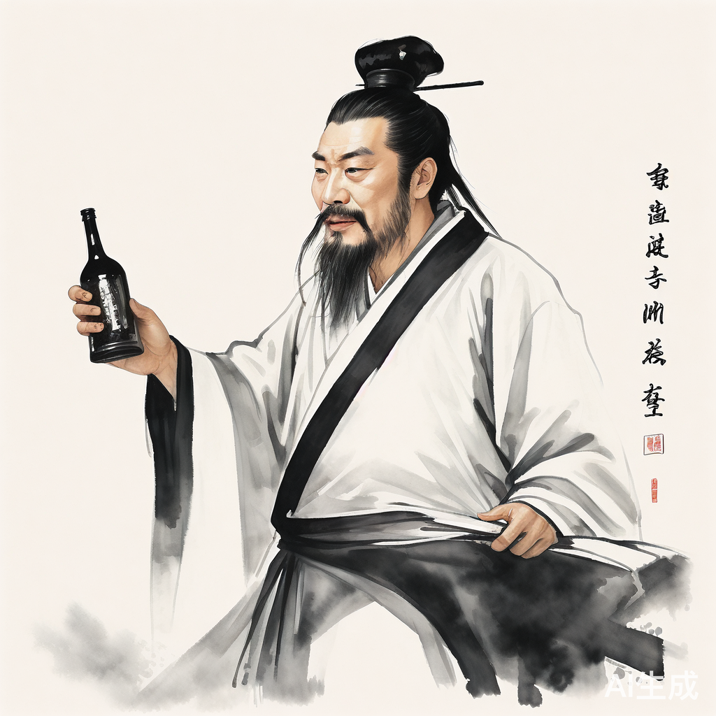 古装诗人李白、杜甫、苏轼谈笑风生