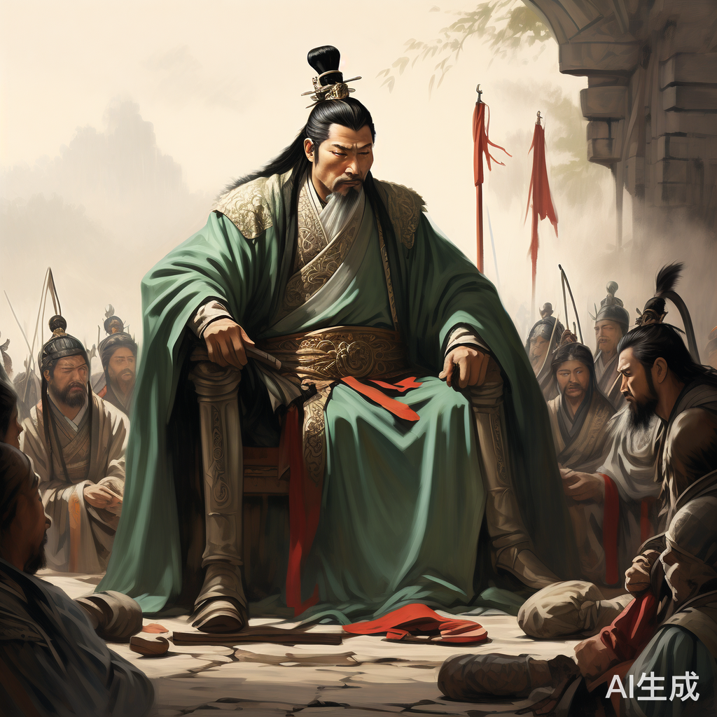 古装英雄商议战俘处理方案