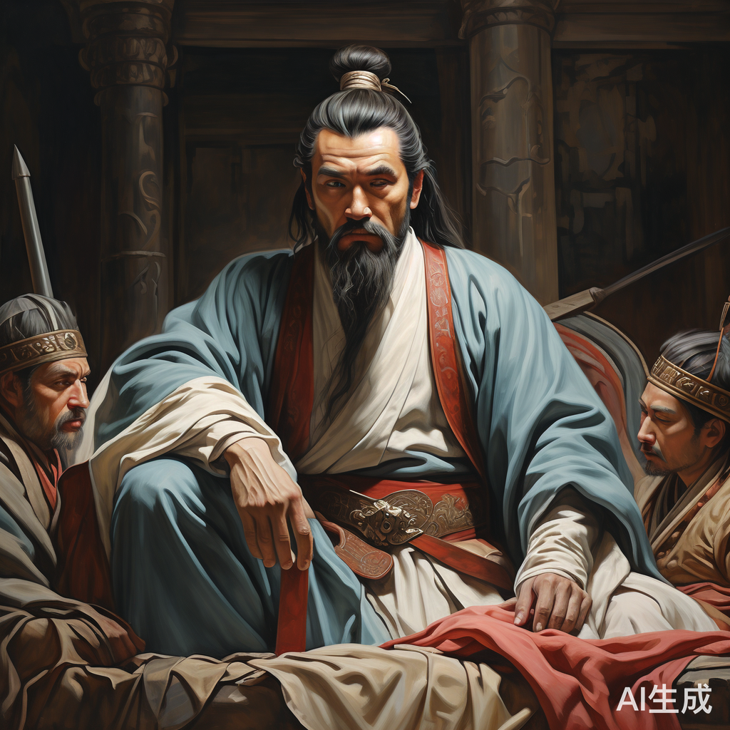 古装英雄商议战俘处理方案