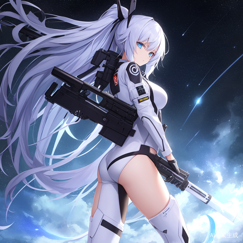 国风长枪美少女