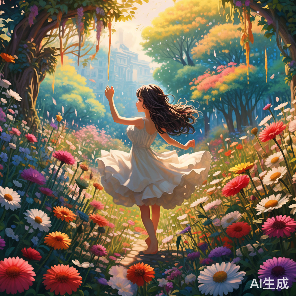 盛夏百花舞美少女