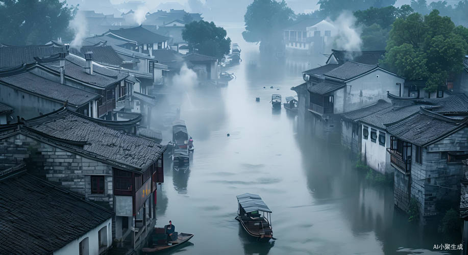 流水细语 烟雾缭绕