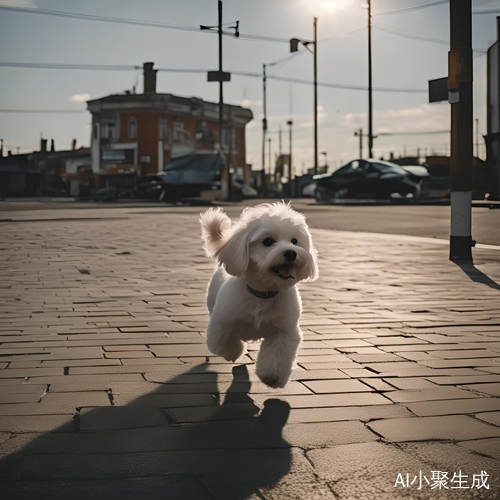 小区比熊犬舞蹈秀