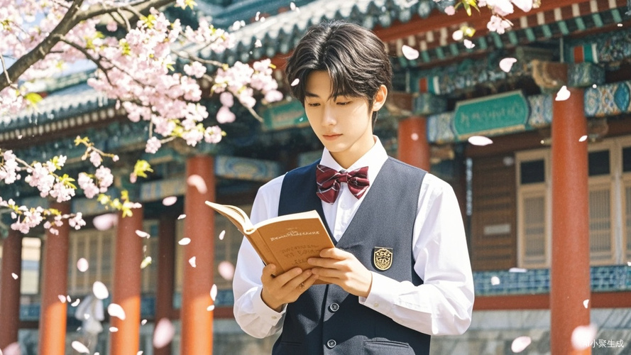 东京樱花下穿制服的青年留学生生活