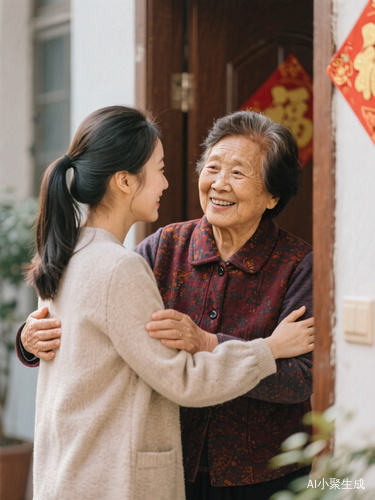 中国人,女儿回娘家看望母亲,母亲对女儿说出妈妈的心里话