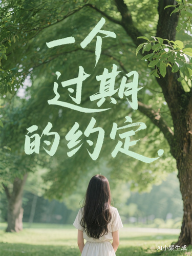 树荫下的女孩书写过期的约定