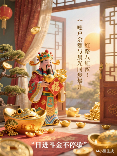 以下是两则适合早晨使用的财源滚滚主题文案,既有传统吉祥寓意又兼顾现代清新风格:文案一(国潮祥瑞风)「晨光洒金辉,财神伴福随推窗纳百福,元宝入帘帷早安!今日开门以下是两则适合早晨使用的财源滚滚主题文案,既有传统吉祥寓意又兼顾现代清新风格:文案一(国潮祥瑞风)「晨光洒金辉,财神伴福随推窗纳百福,元宝入帘帷早安!今日开门迎金蟾鸿运脚下行,财路八方汇愿您日进斗金不停歇!」文案二(现代诗意风)「早安!晨起开门红财运如潮涌,富贵露华浓朝霞织就黄金路智慧浇灌财富树愿您把握每一份机遇让账户余额与晨光同步攀升今朝财源如旭日,节节高升!」两则文案特色:1. 文案一采用传统意象:金辉财神元宝金蟾,符合中式求财审美2. 文案二创新使用"账户余额与晨光同步攀升"的现代比喻3. 均包含清晨专属元素:推窗晨露朝霞旭日4. 押韵设计增强传播性,如"随-帷"、"红-浓"5. 结尾"日进斗金不停歇"与"财源如旭日"形成动静双关祝福金蟾鸿运脚下行,财路八方汇愿您日进斗金不停歇!」文案二(现代诗意风)「早安!晨起开门红财运如潮涌,富贵露华浓朝霞织就黄金路智慧浇灌财富树愿