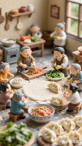 小人国的饺子盛宴生活气息浓厚