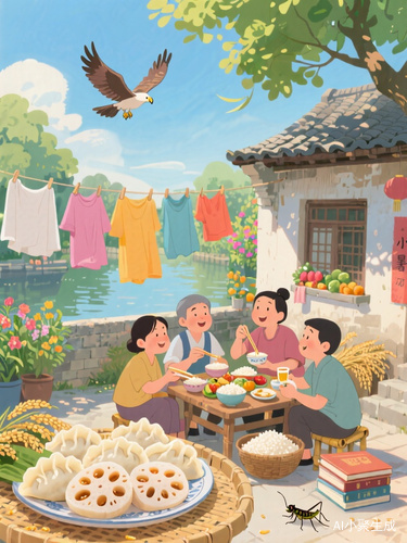 北南风味与阳光下的休闲生活交织的乡村夏日