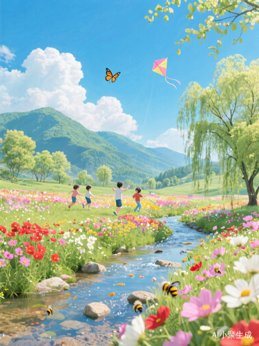 春天的美景展现自然的神奇与魅力