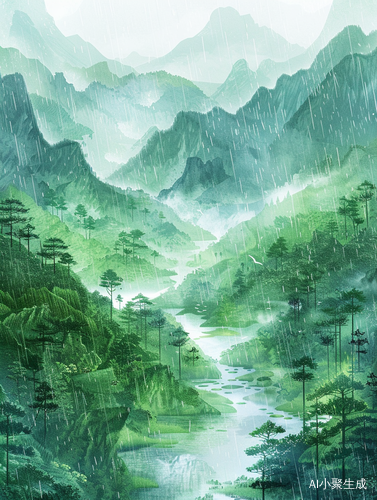 Spring River Rain