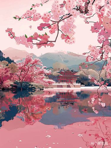 粉红江山春依旧