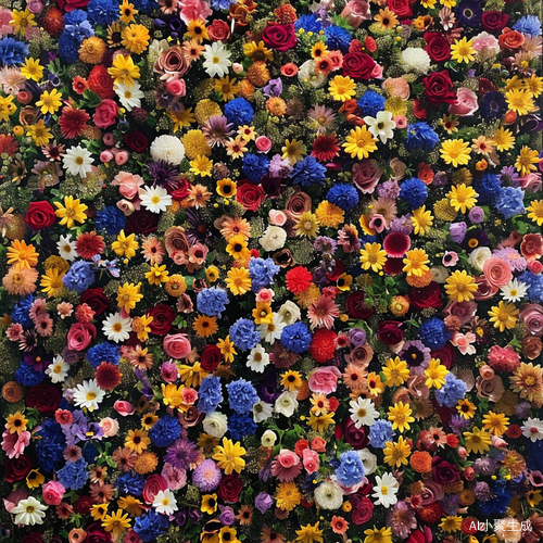 繁花墙画