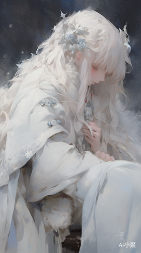 Delicate Acrylic Illustrations with Snowy Scenes by Kawacy and John Singer Sargent