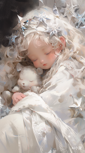 Delicate Acrylic Illustrations with Snowy Scenes by Kawacy and John Singer Sargent