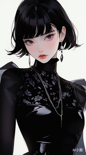 Beautiful Japanese Model: Detailed Character Design by Kuvshinov Ilya